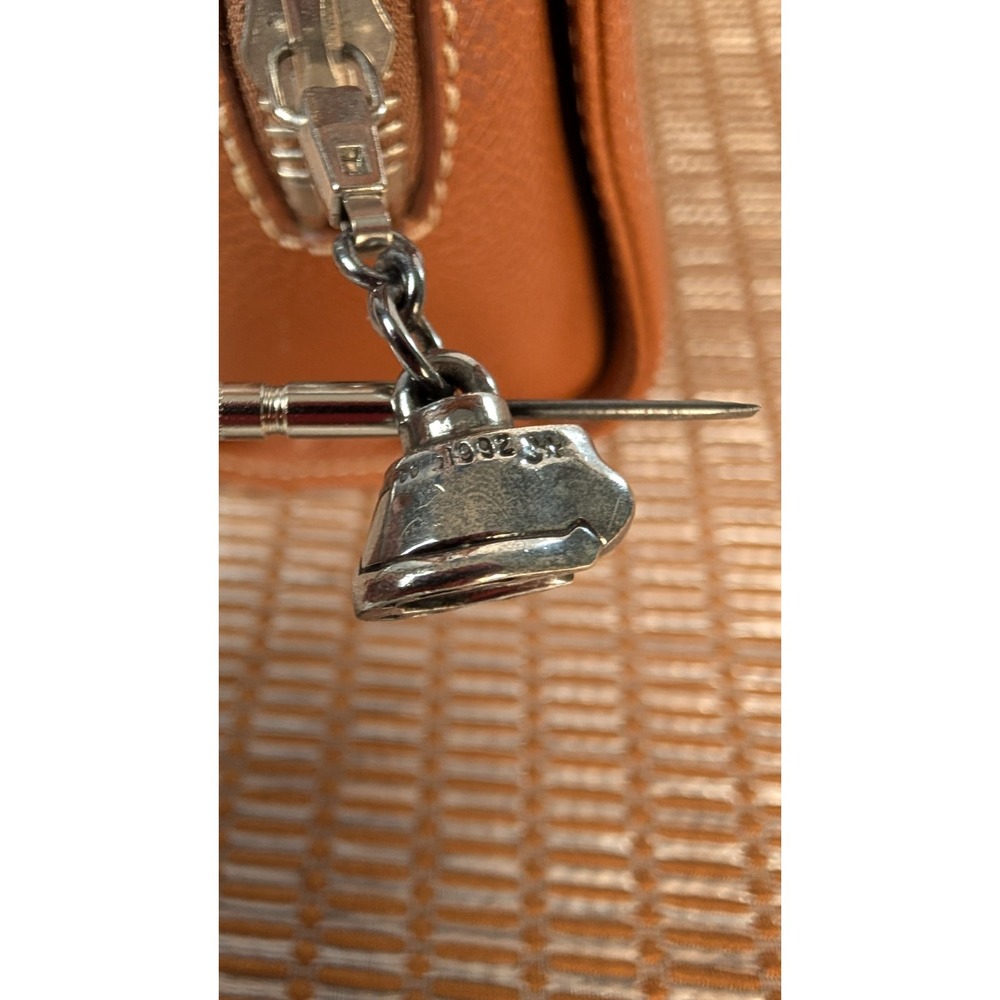 Barry Kieselstein-Cord RARE Brown Woven Leather Clutch - 925 Silver Horse head - Picture 10 of 16